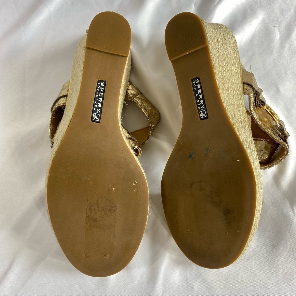 Sperry Top Sider Maris Jute Gold Python Slip-On W… - image 7